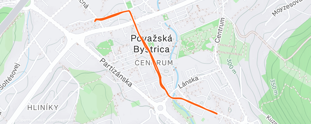 Карта физической активности (Afternoon Walk)