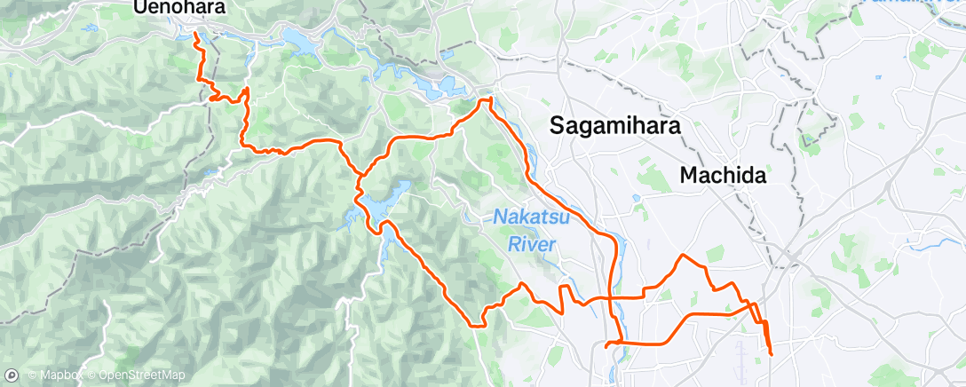 Map of the activity, 朝のライド
