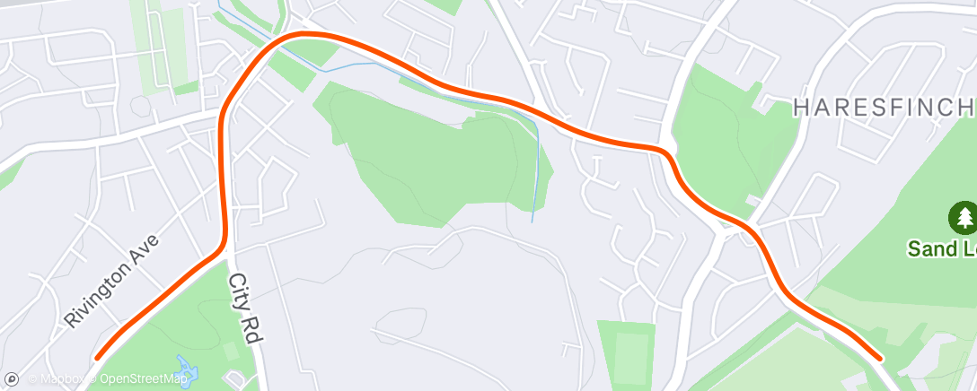 Map of the activity, Morning Run