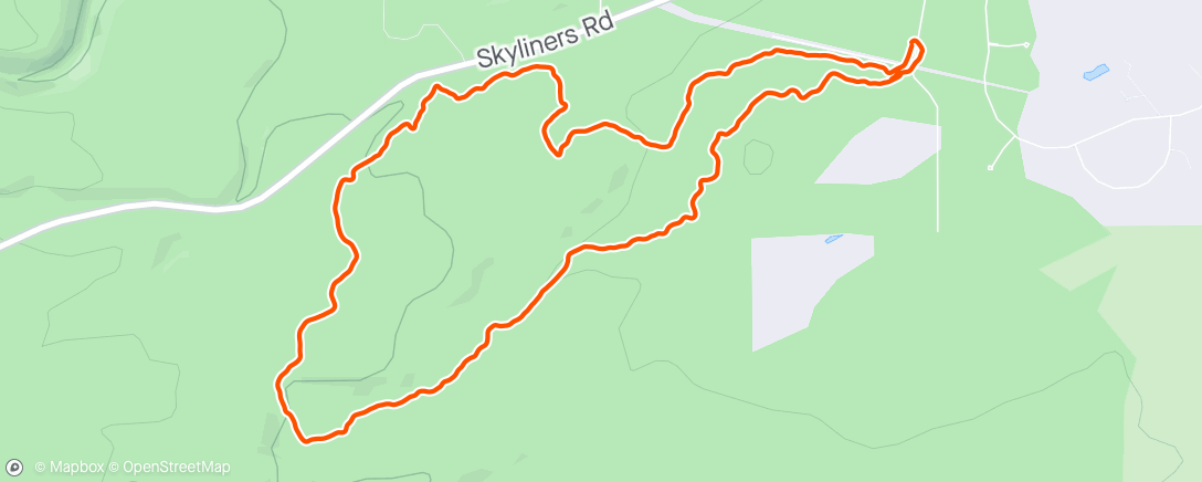 Map of the activity, Morning Trail Run