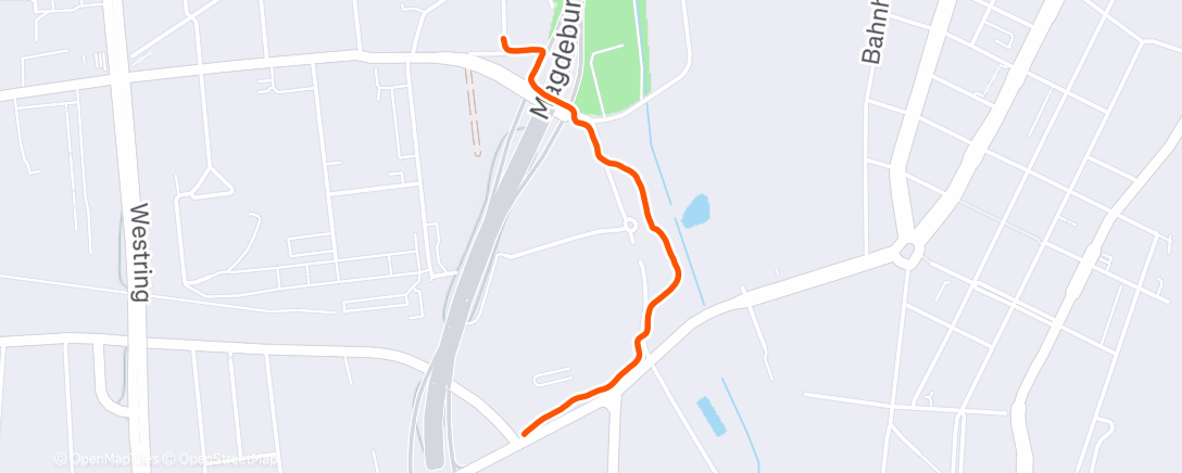 Map of the activity, Spaziergang am Morgen