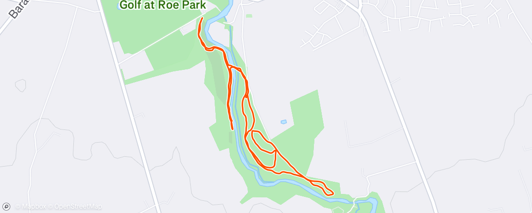 Map of the activity, Morning Walk