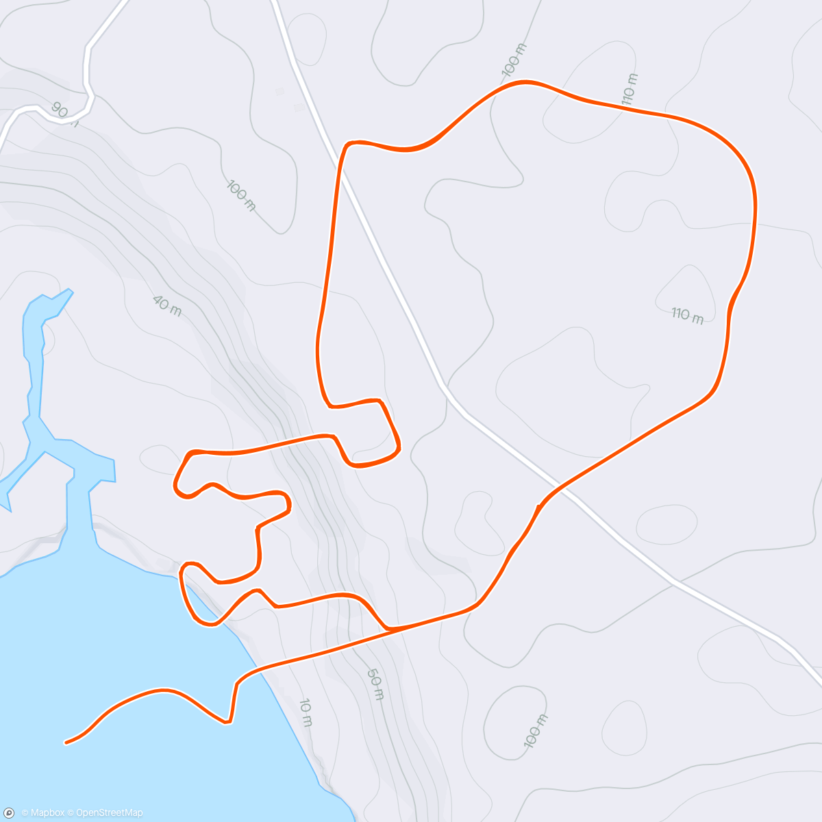 Map of the activity, FTP Test (CP20 = 296 w)
