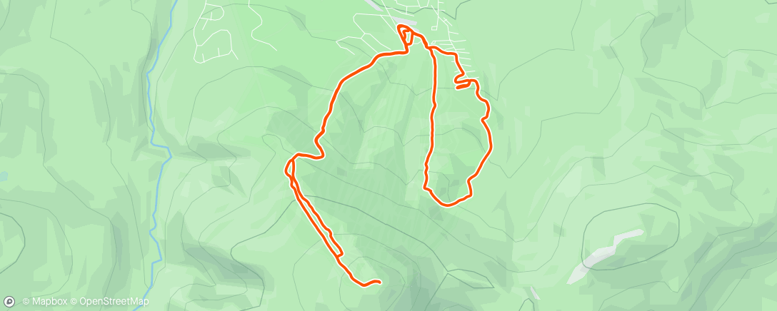Map of the activity, Lunch Trail Run