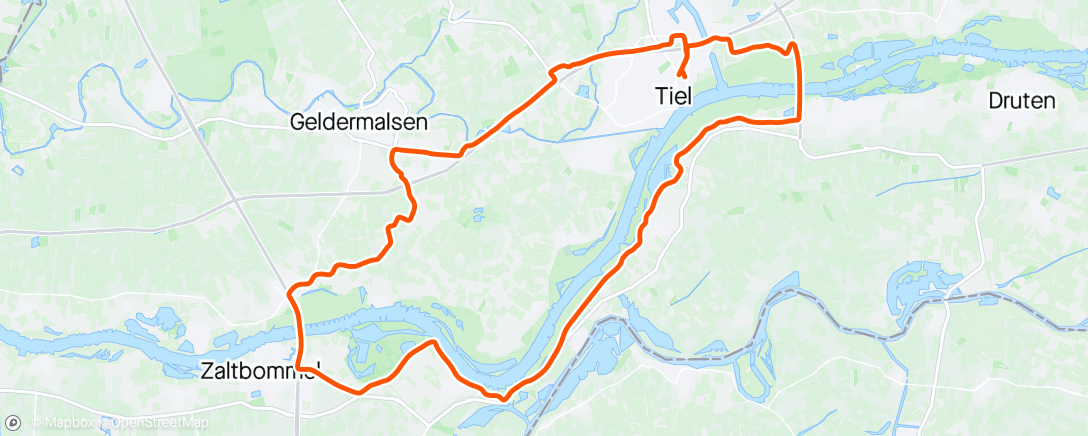 Mapa da atividade, Rondje Brug - Brug