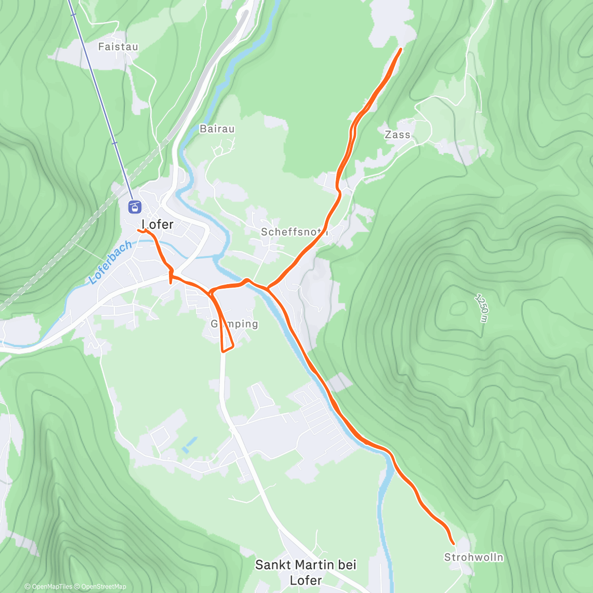 Map of the activity, 'Rondje' Lofer en omgeving 🇦🇹🤩