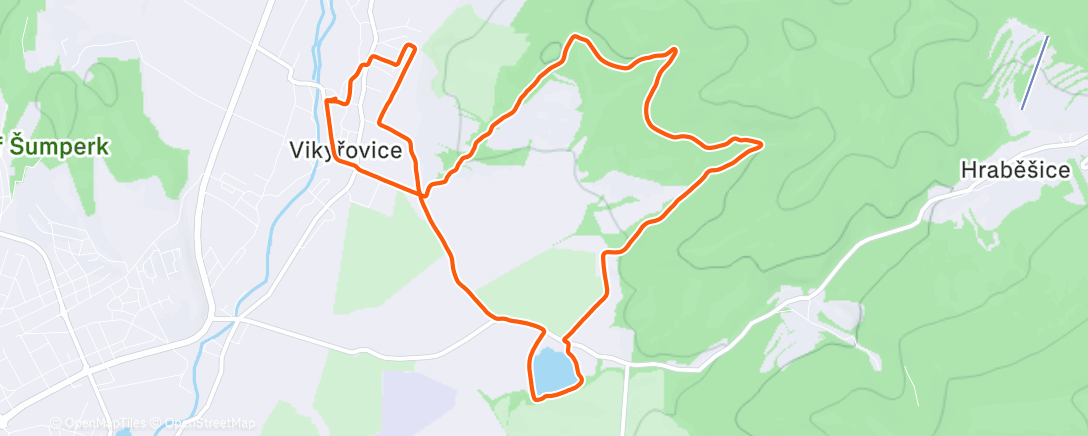 Mapa de la actividad (Tradiční silvestrovská V12🏃🏼‍♀️🎉)