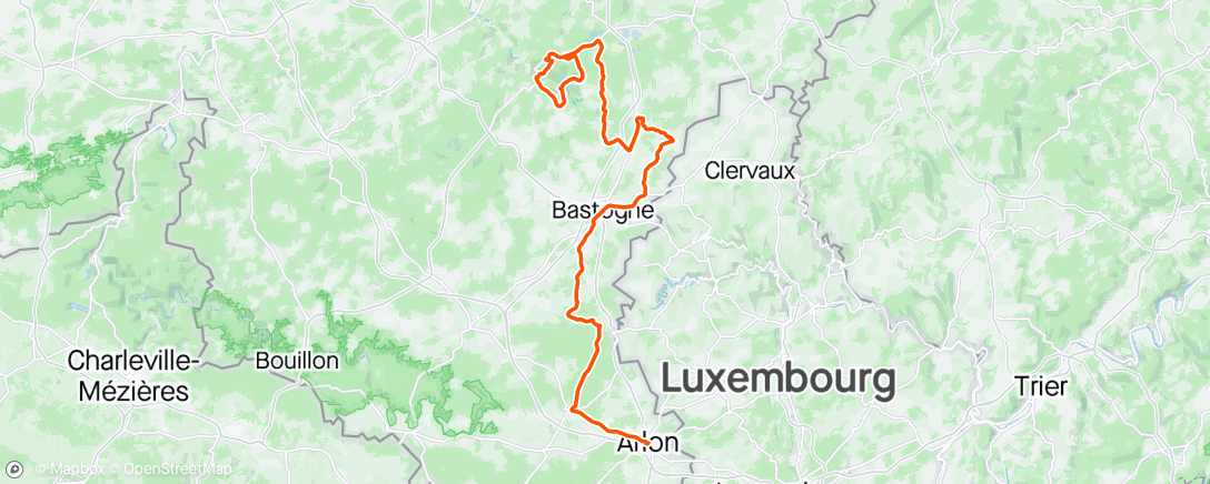 Map of the activity, Tour de Wallonie S3