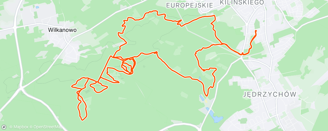 Map of the activity, Morning Mountain Bike Ride
