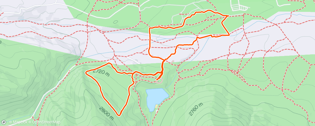 Map of the activity, Totally Wired snowshoe