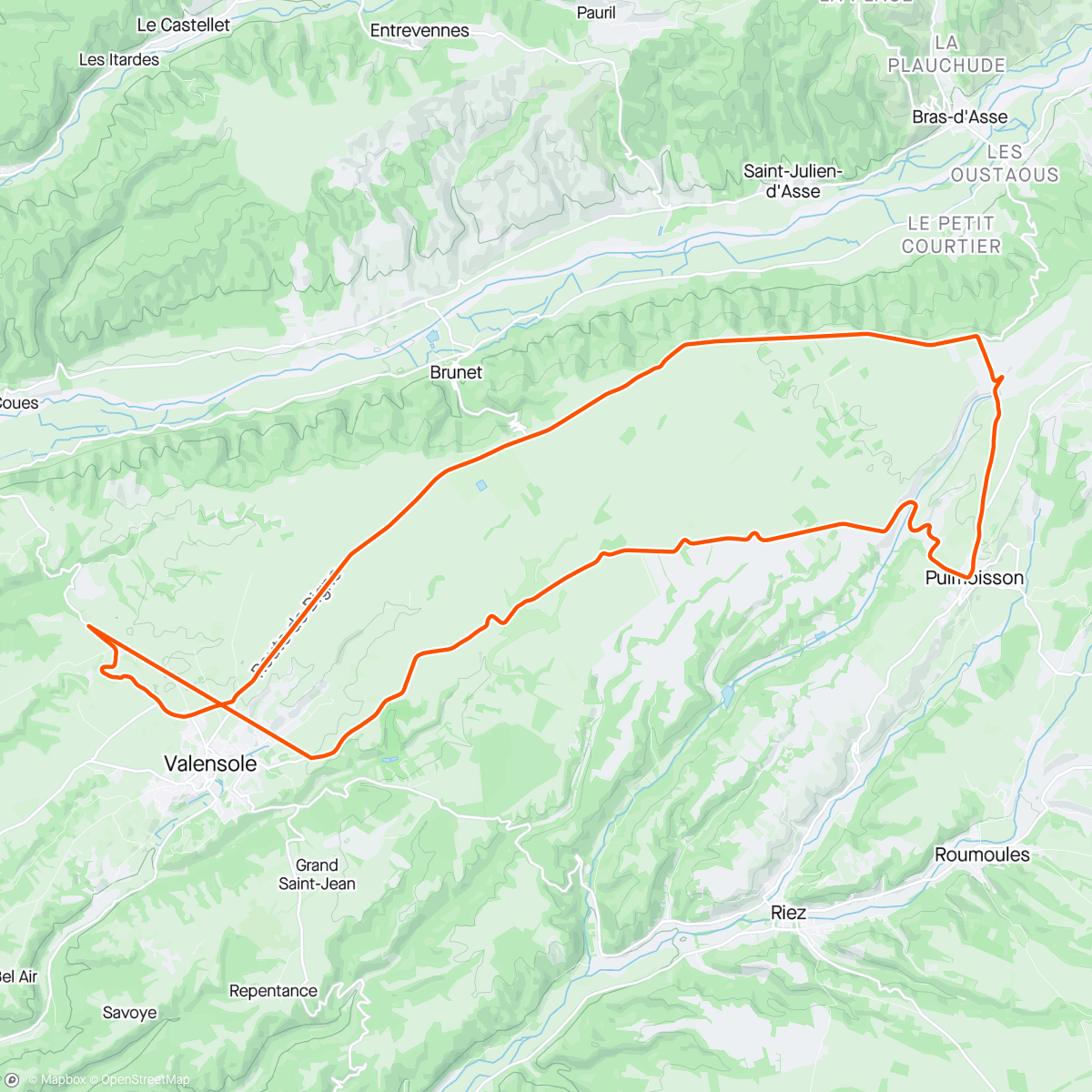 Map of the activity, ROUVY - 2023-04-13_Bike-Endur.erg