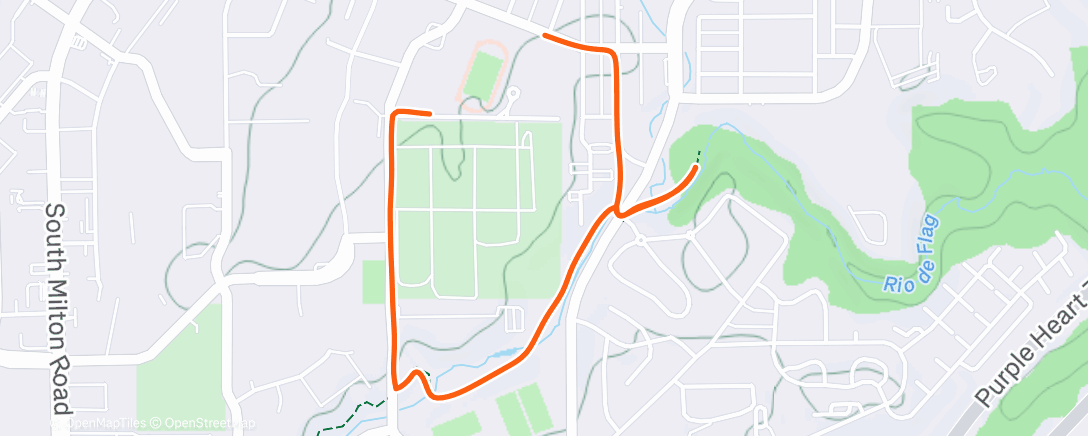 Map of the activity, first track workout in months 😍😍😍