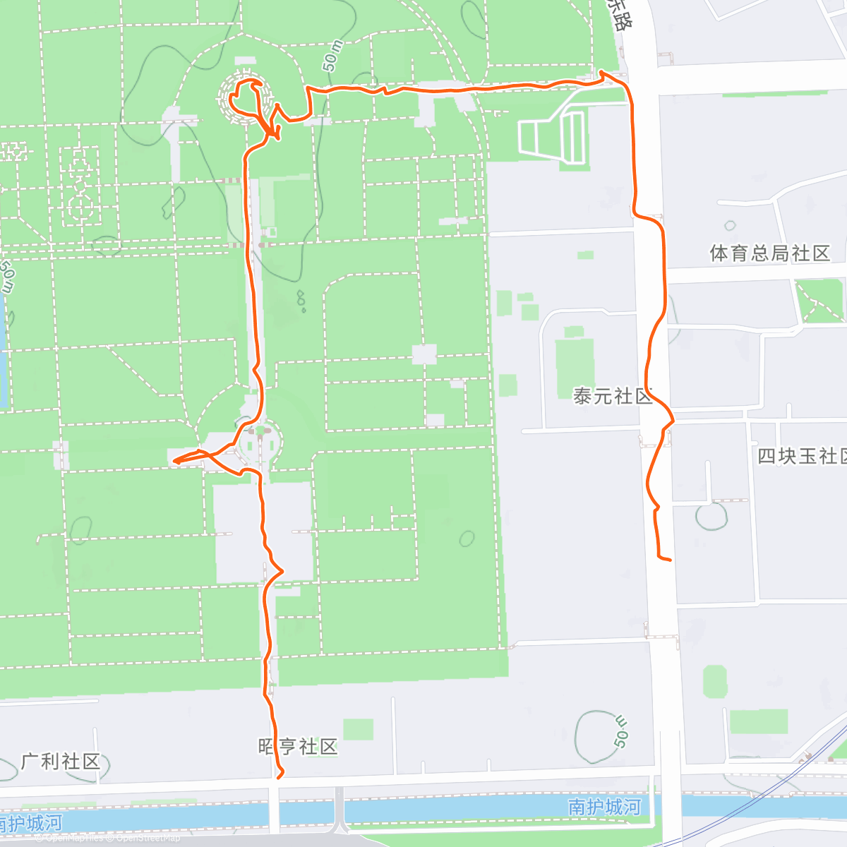 Карта физической активности (Temple of heaven)