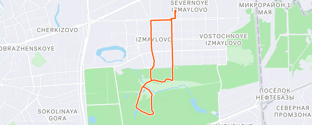 Map of the activity, сенегобег чсс-132