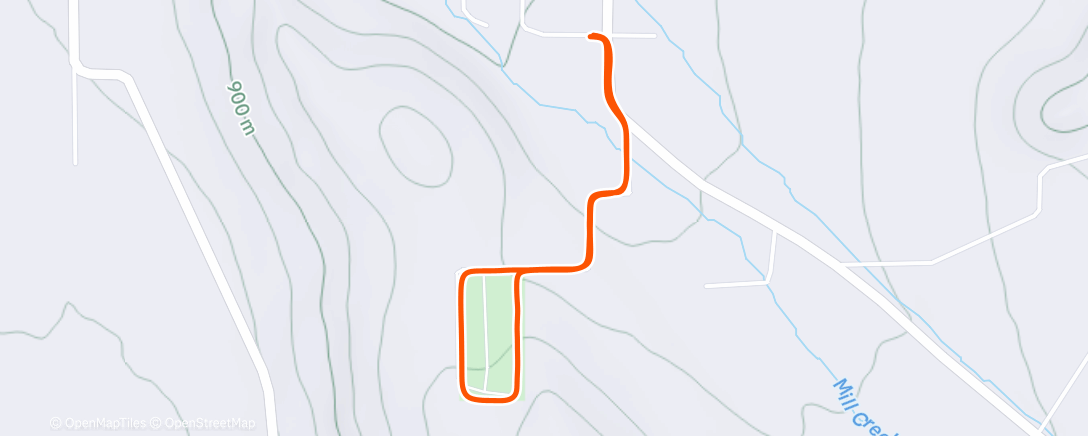 Map of the activity, Afternoon Walk