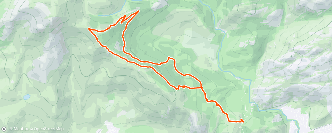 Map of the activity, Sierra de la Maliciosa
