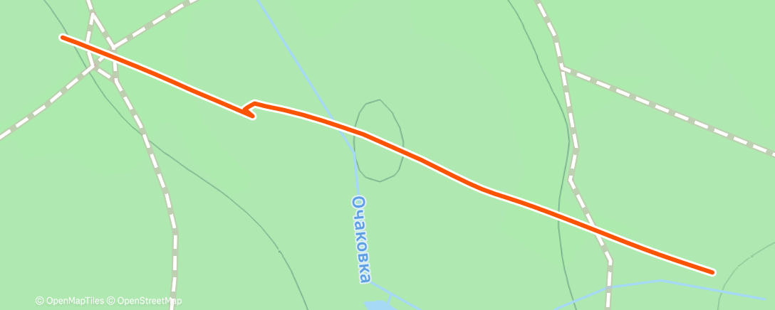 Map of the activity, Утренний забег