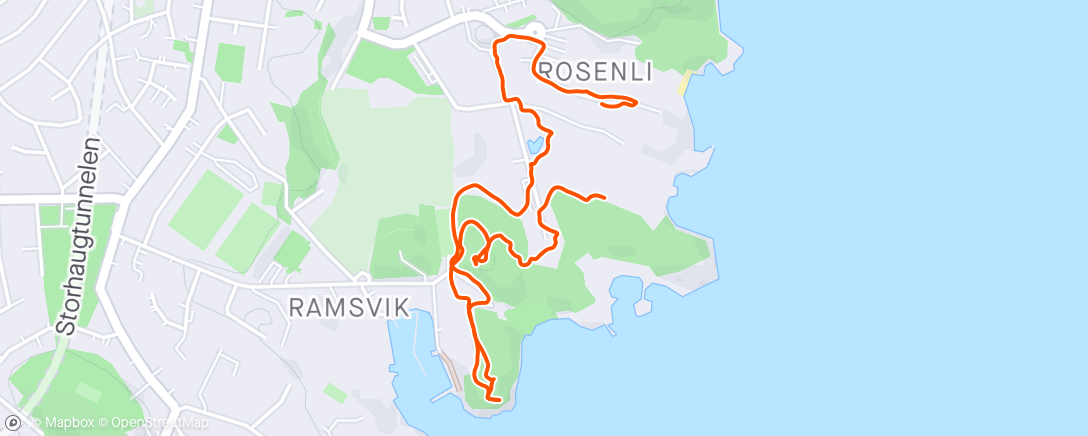 Map of the activity, Tur i skogen med Ida & Birthe
