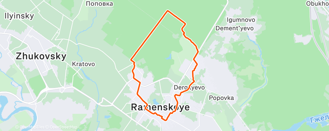 Карта физической активности (Утренний забег)