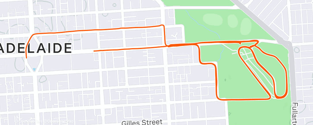 Map of the activity, Recon Ride. 🇦🇺