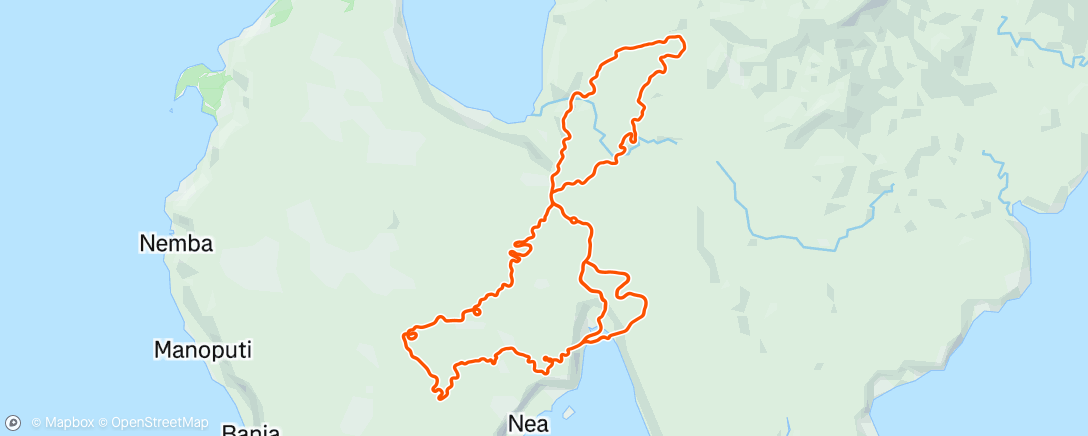 Map of the activity, Zwift - New Workout in Makuri Islands