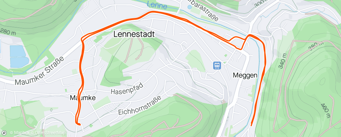 「Gravel-Fahrt am Nachmittag」活動的地圖