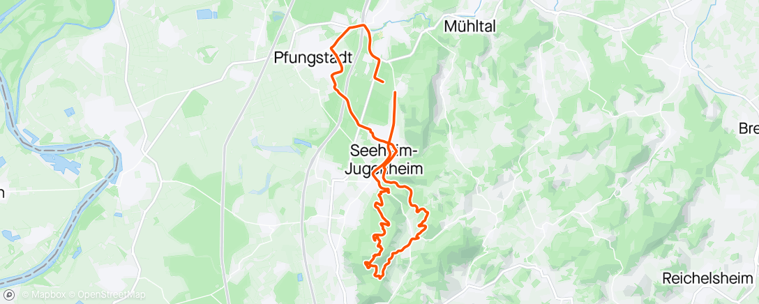 Map of the activity, Unterwegs am Meli