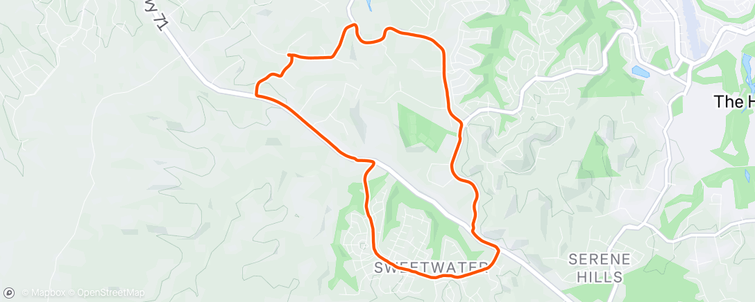 Map of the activity, Morning Run