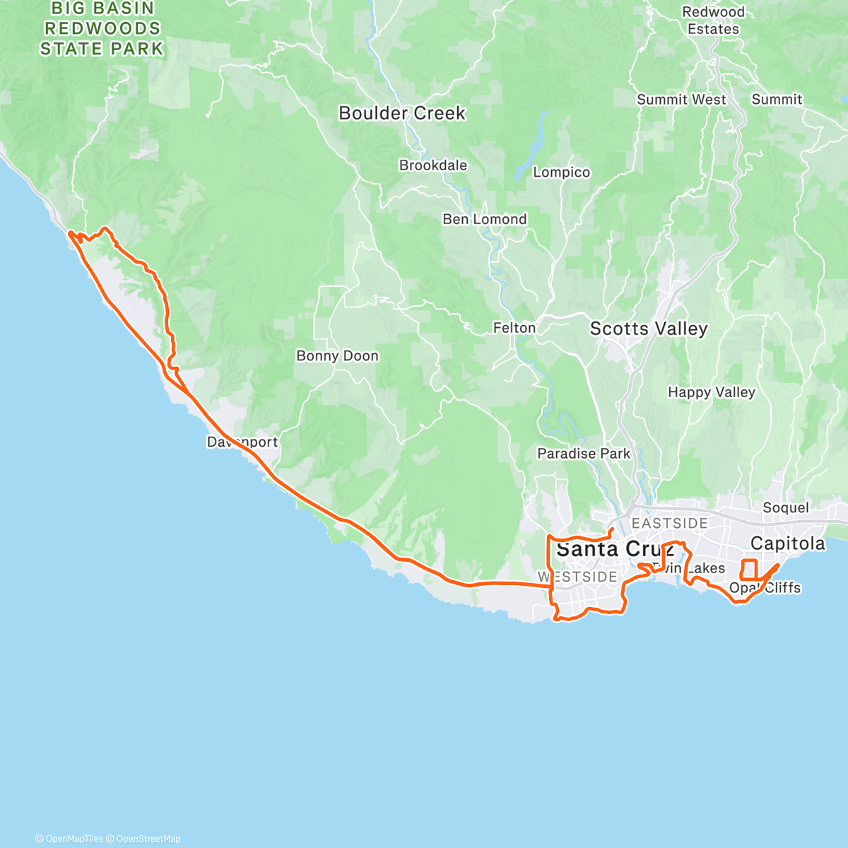Map of the activity, Headwind aura farming