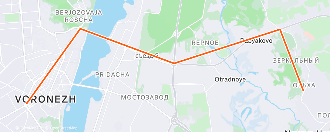 Map of the activity, Велотранспорт