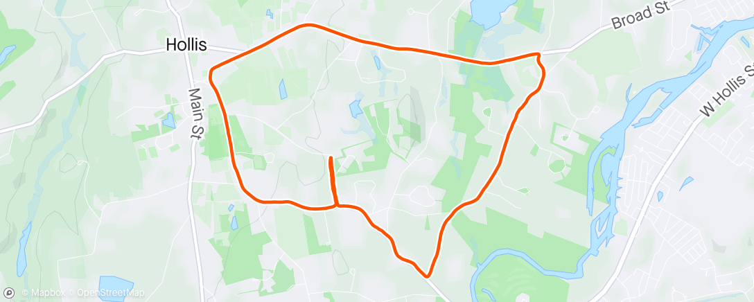 Map of the activity, Easy afternoon spin