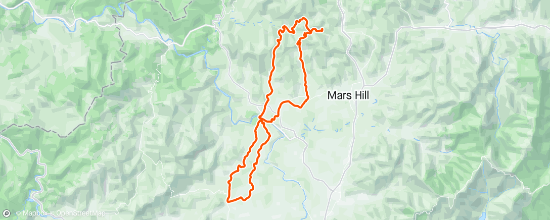 Map of the activity, Mountains, sunshine and bikes