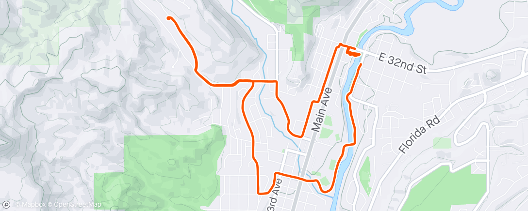 Map of the activity, Ride to the birthday party