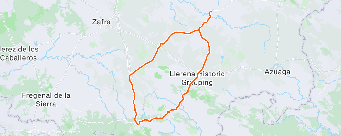 Map of the activity, Morning Ride