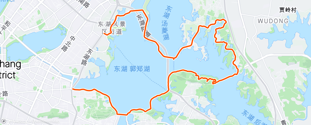 Mapa de la actividad (晨间跑步)