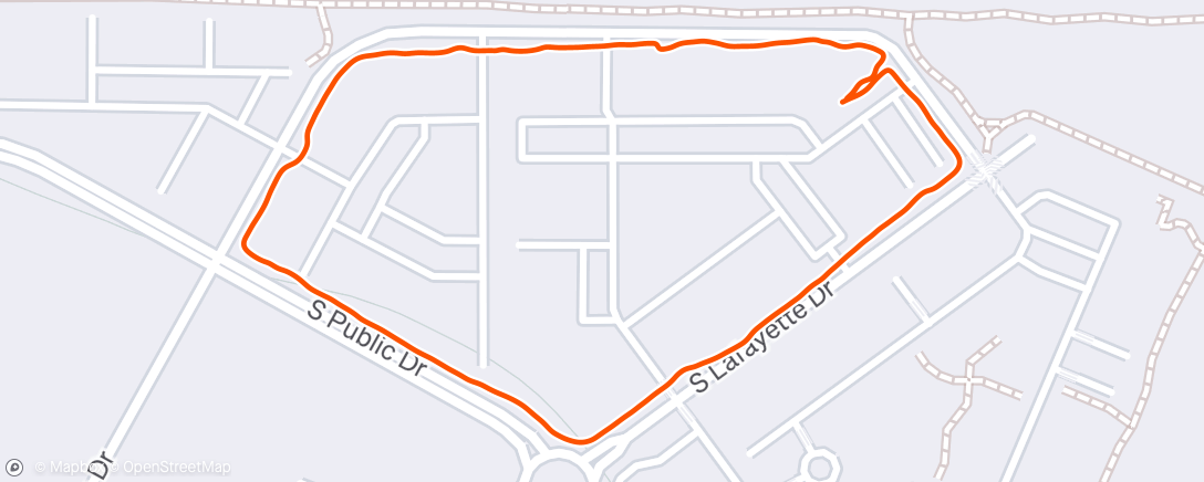 Map of the activity, Morning walk