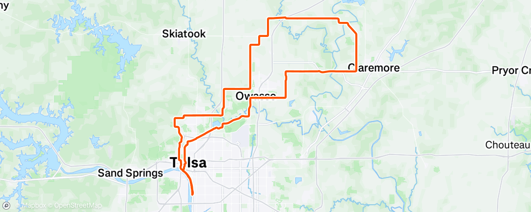 Map of the activity, Morning Ride