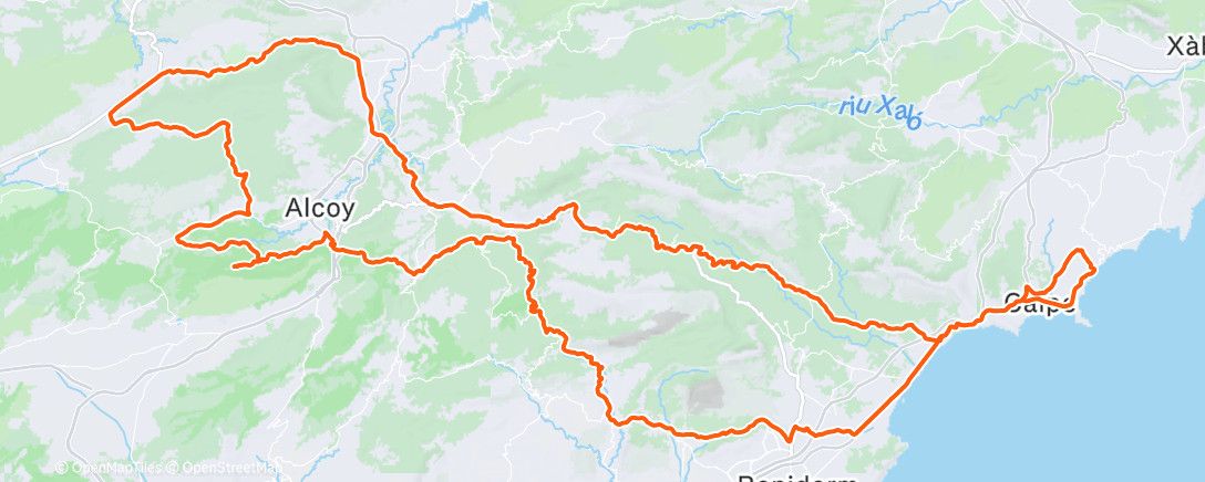 Map of the activity, Fahrt am Morgen