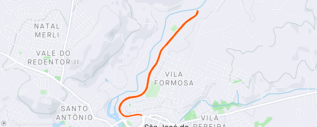 Map of the activity, Quarta da Caminhada