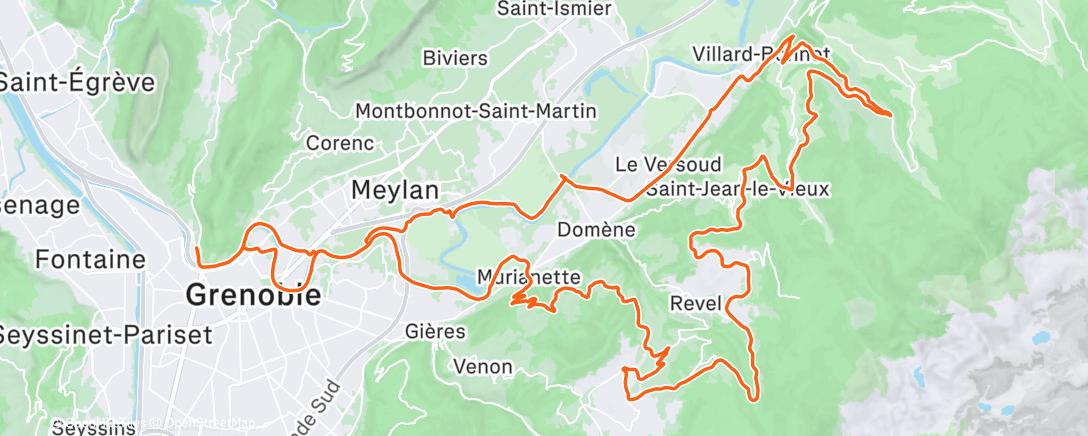 Map of the activity, Endurance Ride in “This Should Be Illegal” Cold