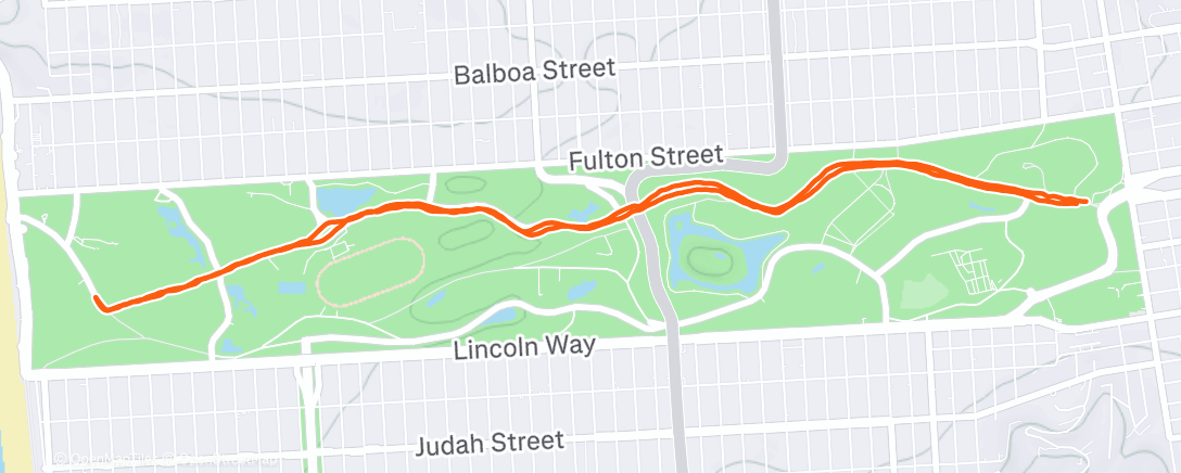 Map of the activity, Morning Run
