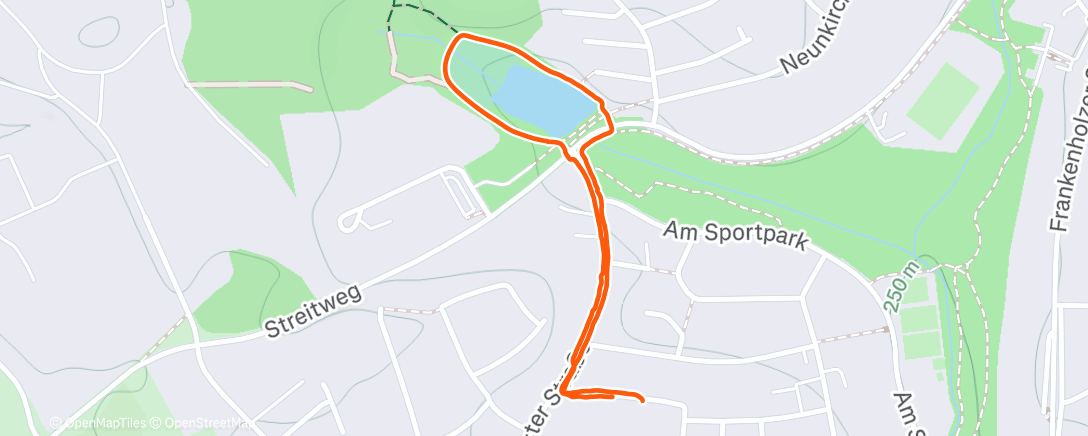 Map of the activity, Spaziergang am Nachmittag