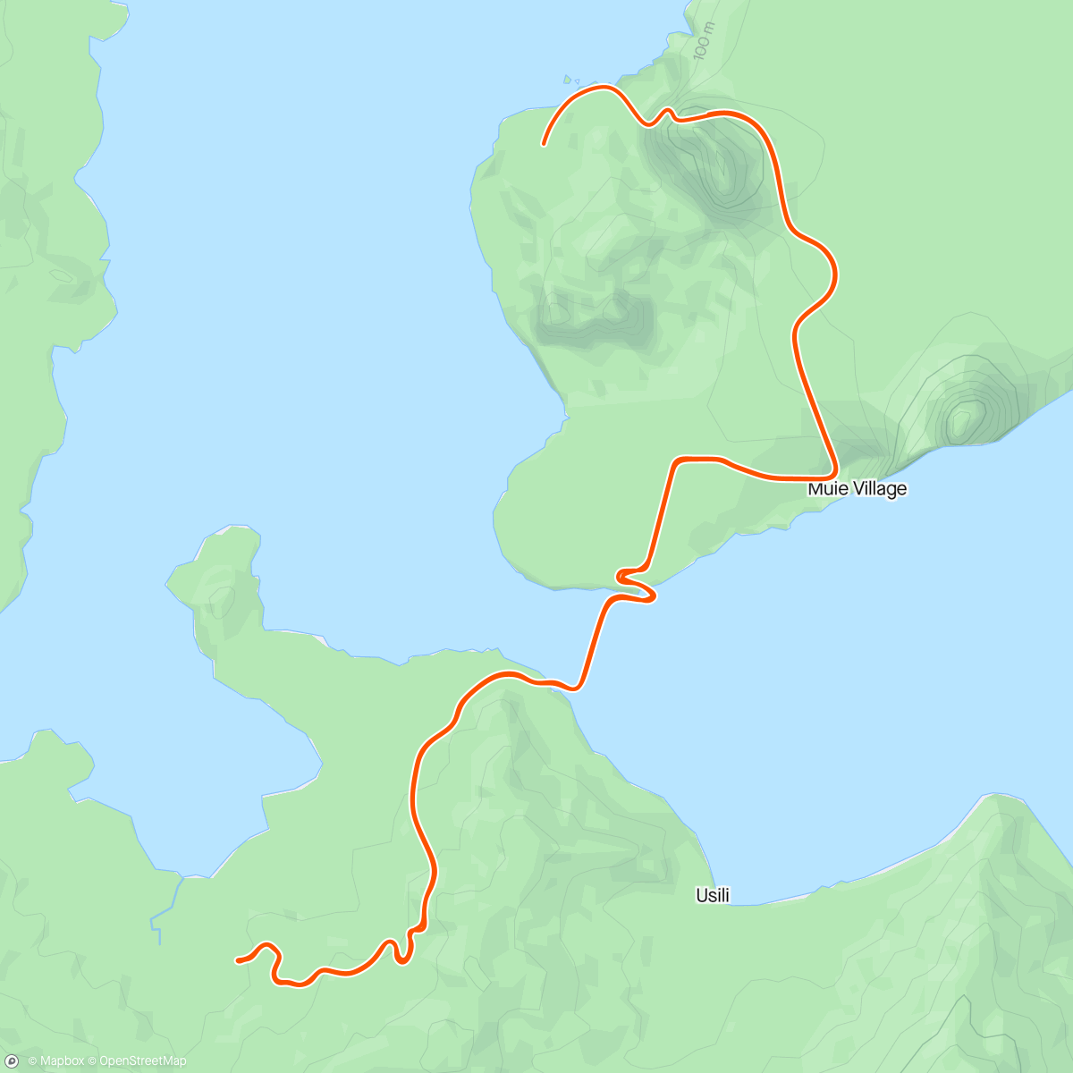 Map of the activity, Zwift - easy ride