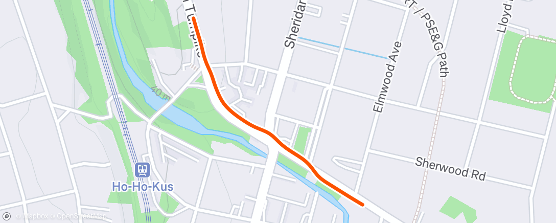 Map of the activity, Morning Walk