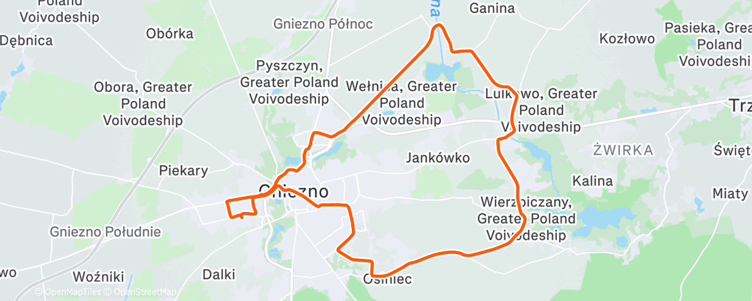 Map of the activity, Afternoon Gravel Ride