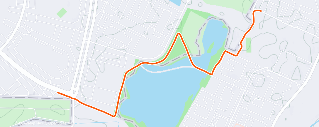 Карта физической активности (Вечерний забег)