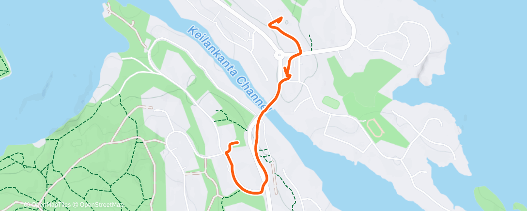 Map of the activity, Saturday Activity