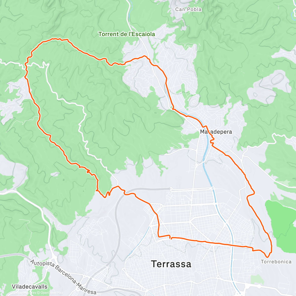 Map of the activity, Morning E-Mountain Bike Ride