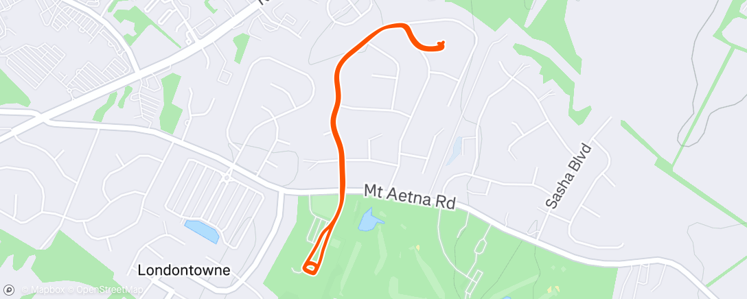 Map of the activity, Morning Run