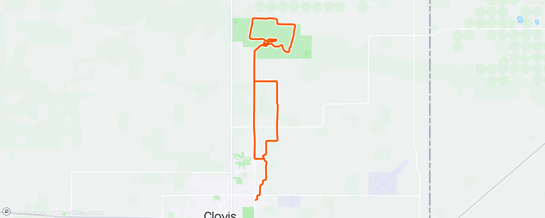 Map of the activity, Clovis ride